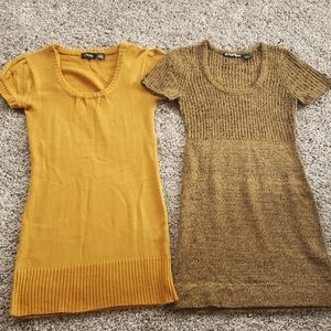 Two Sweater dresses in size Medium